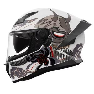 Casco Integral de Motocicleta con Diseño Oni Oni - Protección y Estilo para tus Aventuras sobre Ruedas
